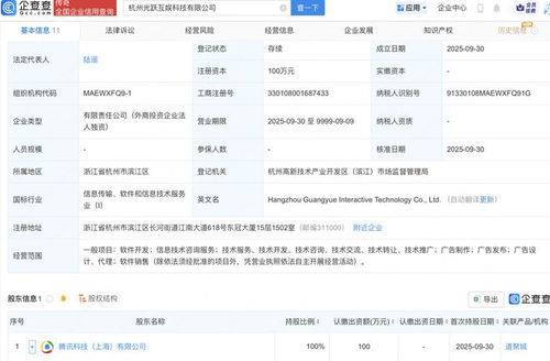 騰訊在杭州設立科技新公司，強化信息技術咨詢服務布局
